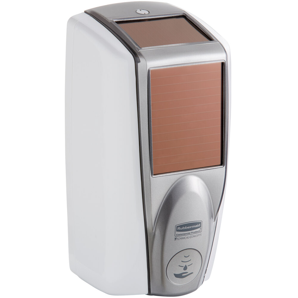 Rubbermaid® 1980828 LumeCel™ 1100 mL White / Grey Pearl Automatic Hands Free Soap Dispenser
