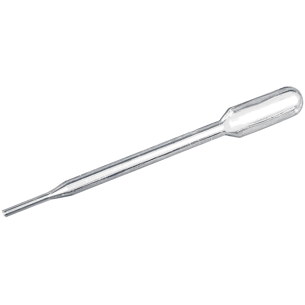 Solia VO25200 0.03 oz. Clear Disposable Plastic Pipette - 1,000/Case