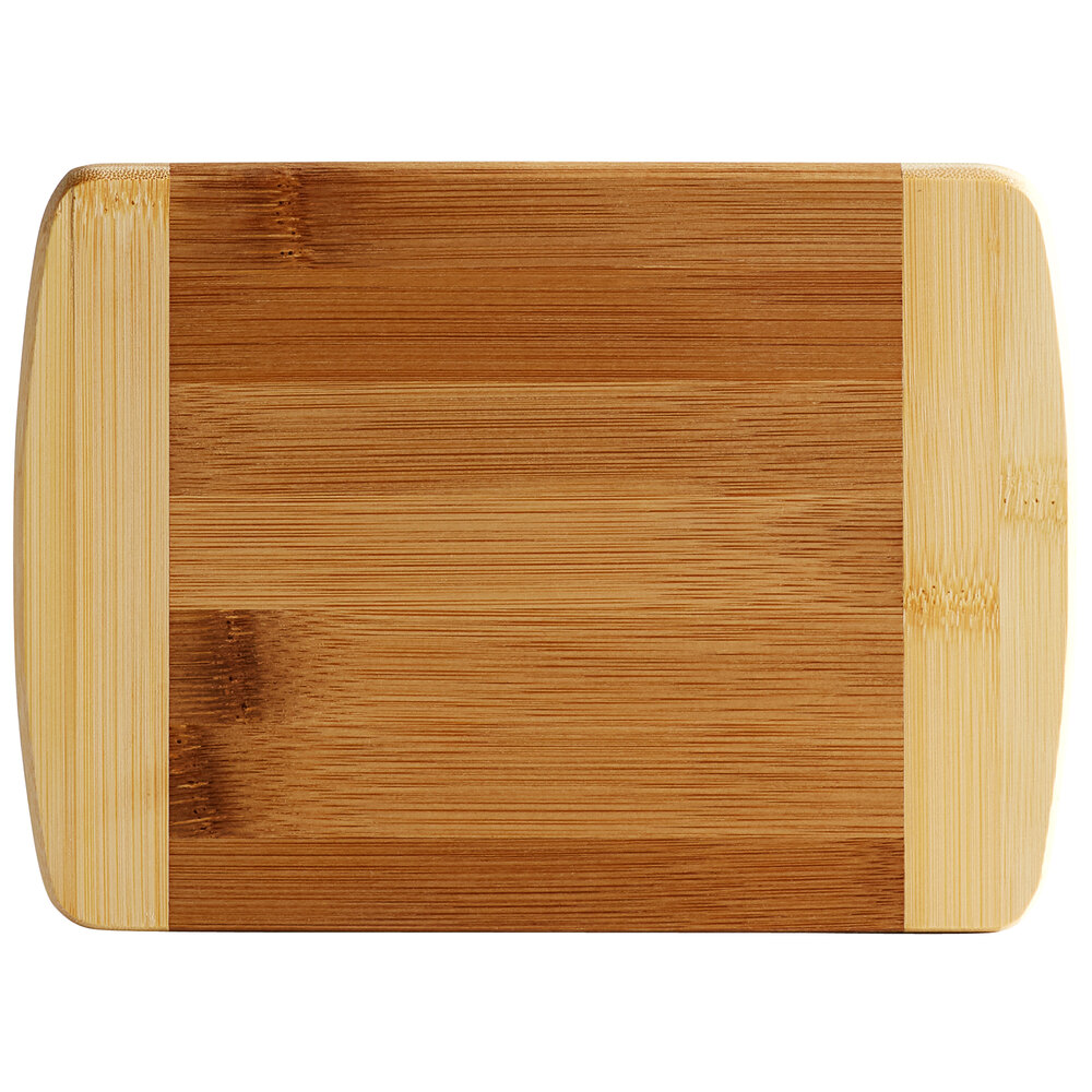 Tablecraft HBB85 8" x 5 3/4" x 1/2" Bamboo Bar Size Cutting Board