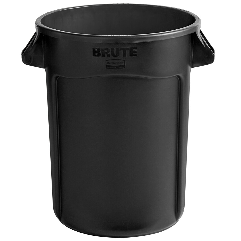 Rubbermaid® 1867531 BRUTE 32 Gallon Black Executive Round Trash Can