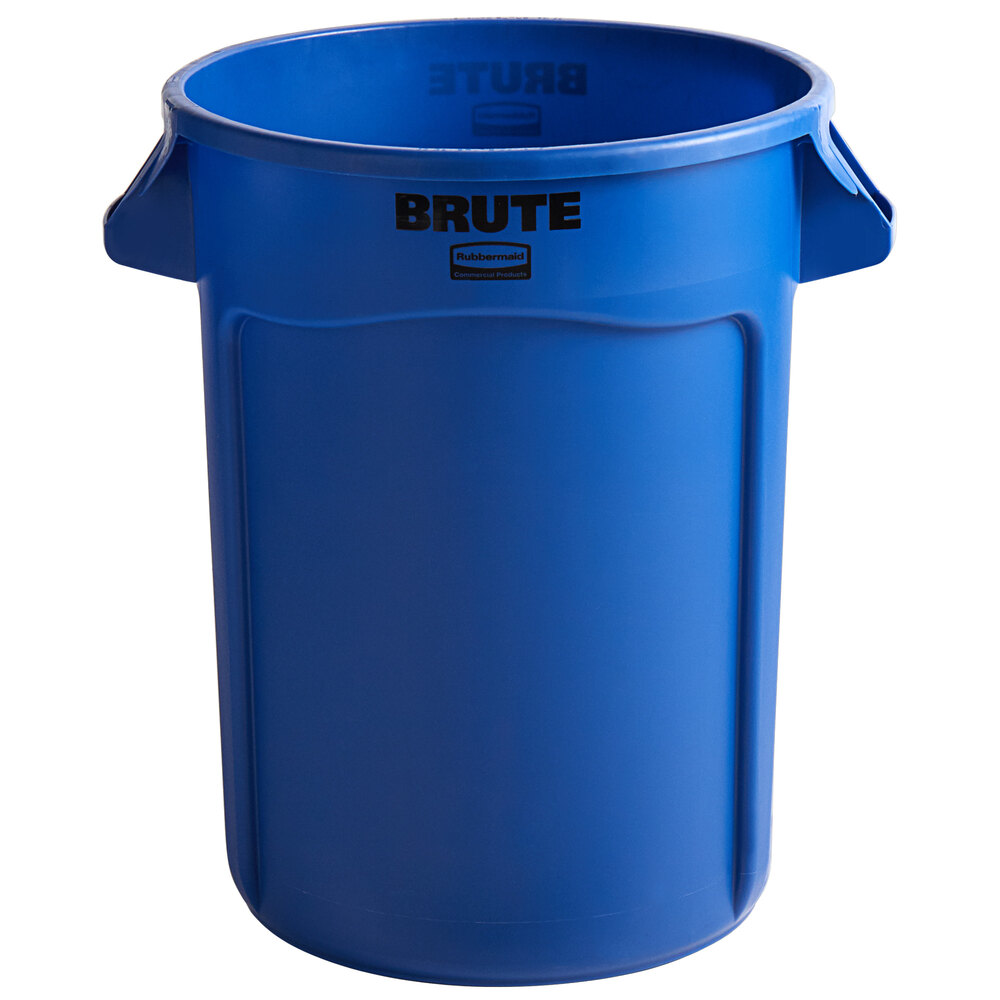 Rubbermaid® FG263200BLUE BRUTE 32 Gallon Blue Round Trash Can