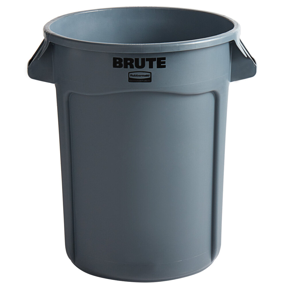 Rubbermaid® FG263200GRAY BRUTE 32 Gallon Gray Round Trash Can