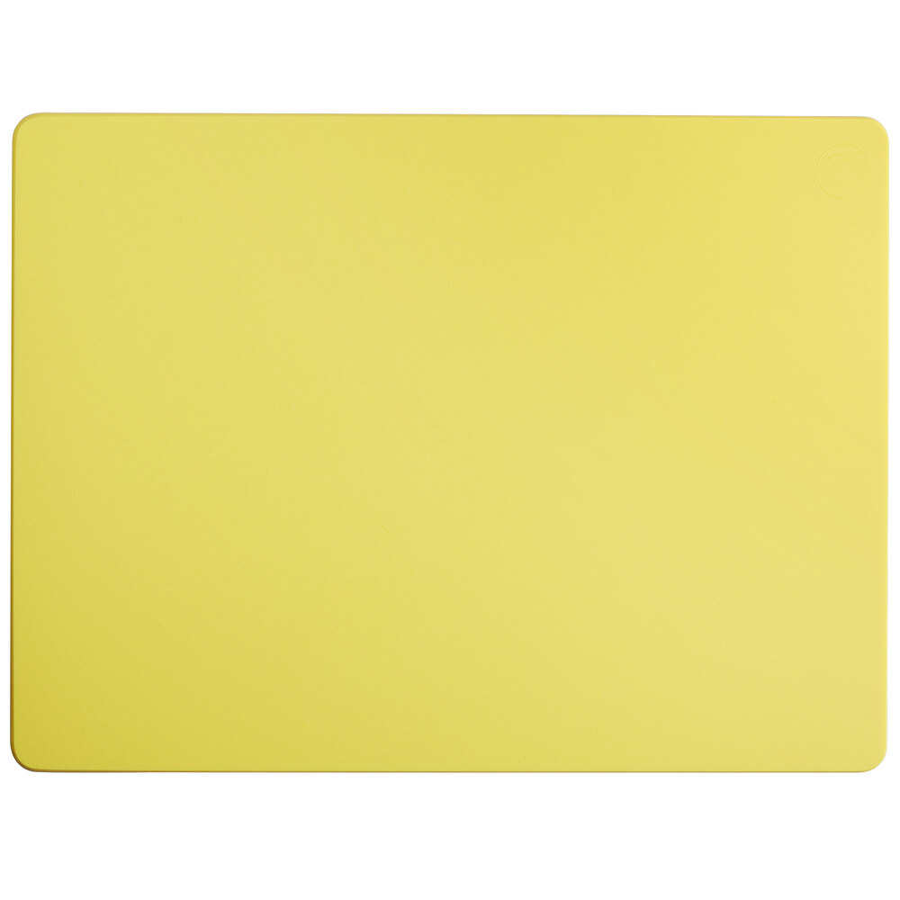 Vollrath 5200350 Color-Coded 24" x 18" x 1/2" Yellow Cutting Board