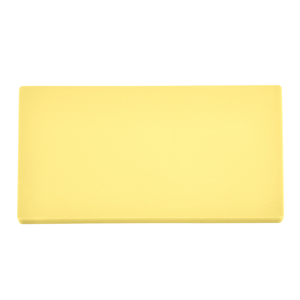 Vollrath 5200050 Color-Coded 18" x 12" x 1/2" Yellow Cutting Board