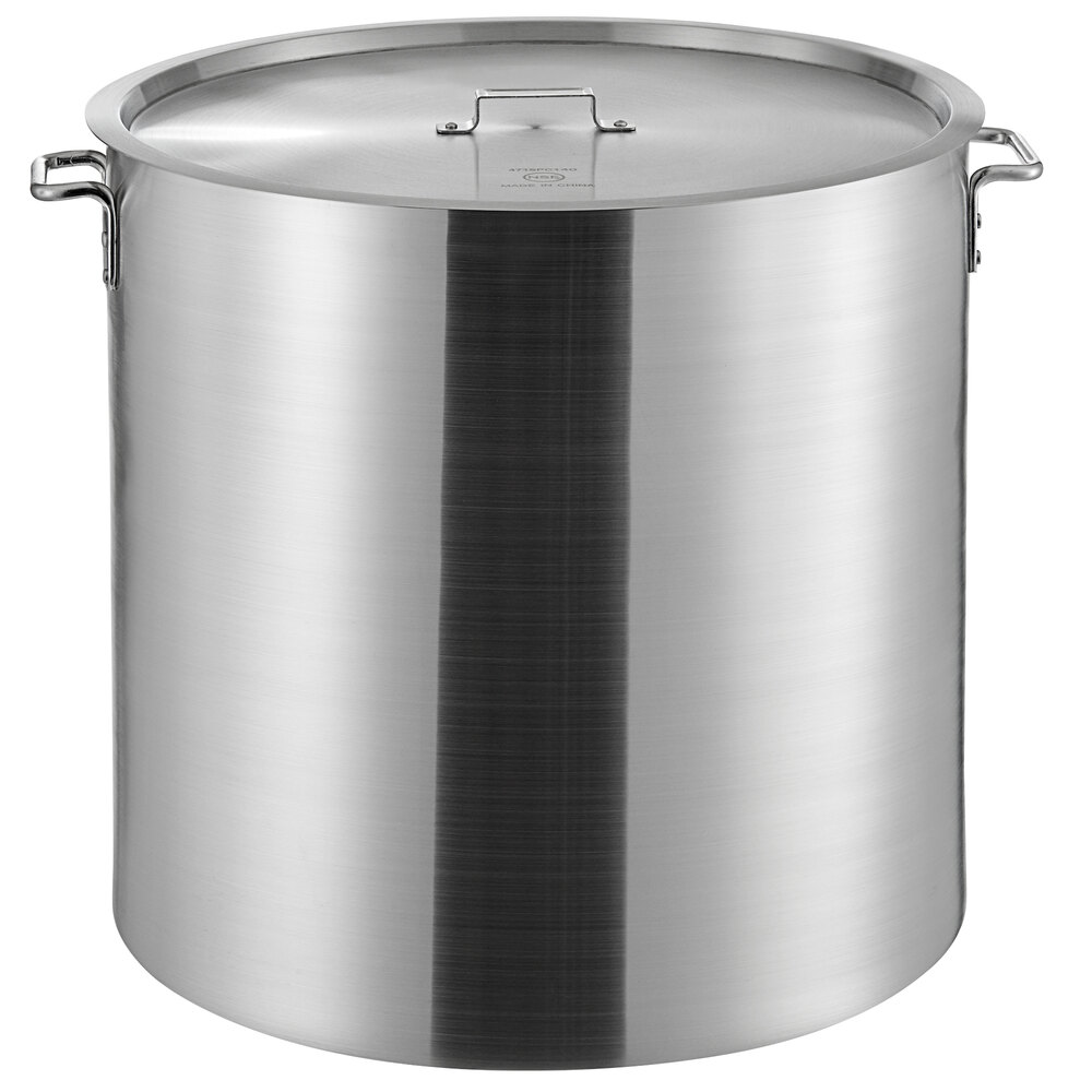 Choice 160 Qt. Heavy Weight Aluminum Stock Pot with Cover