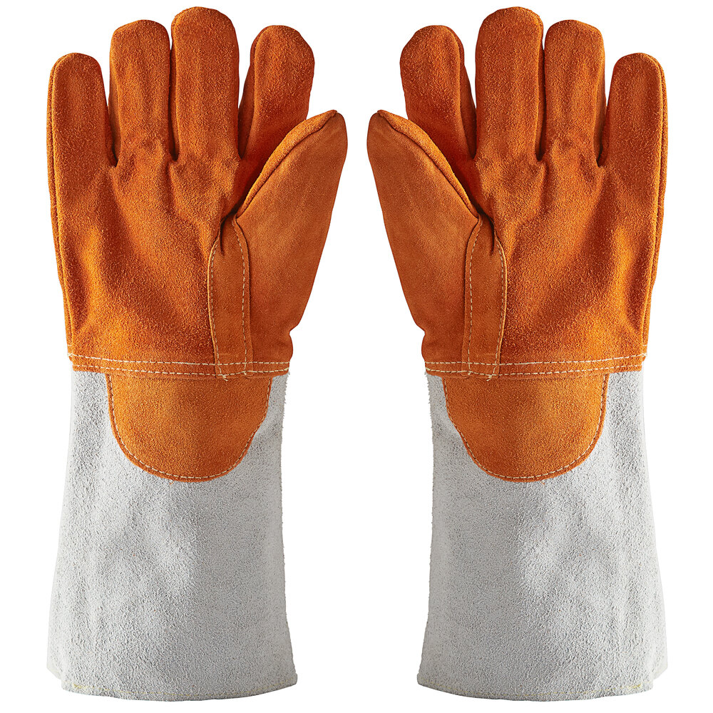 Matfer Bourgeat 773012 17" Leather Protection / Oven Gloves