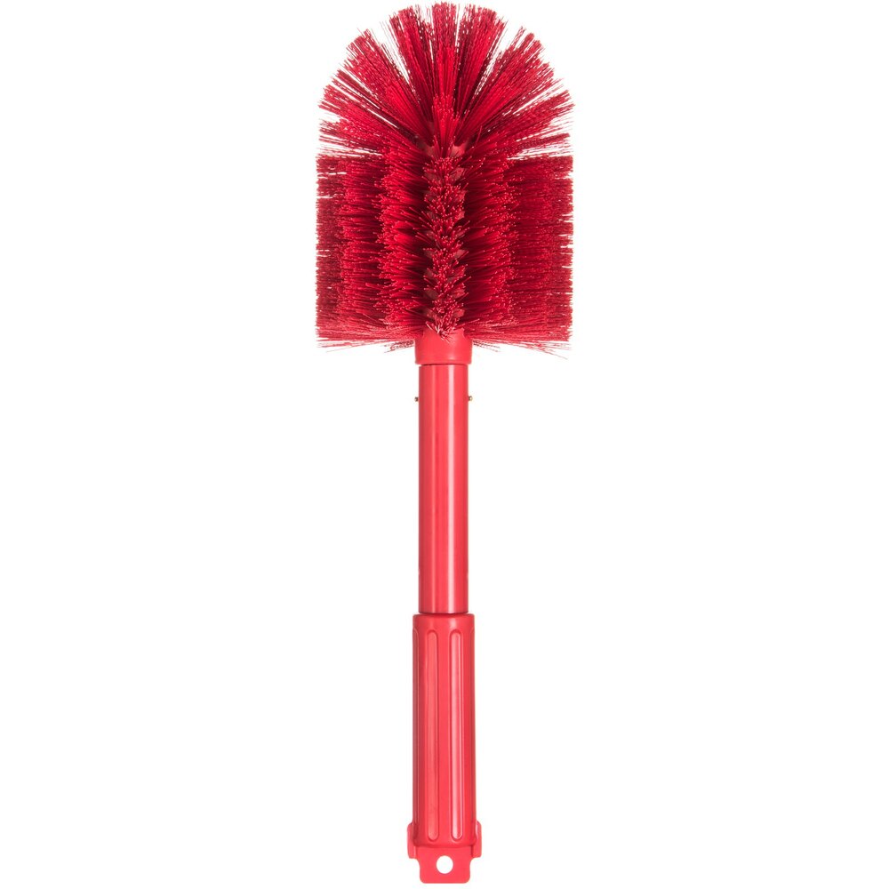 Carlisle 40010C05 Sparta 16" Red Multi-Purpose Cleaning Brush - 5" Bristle Diameter