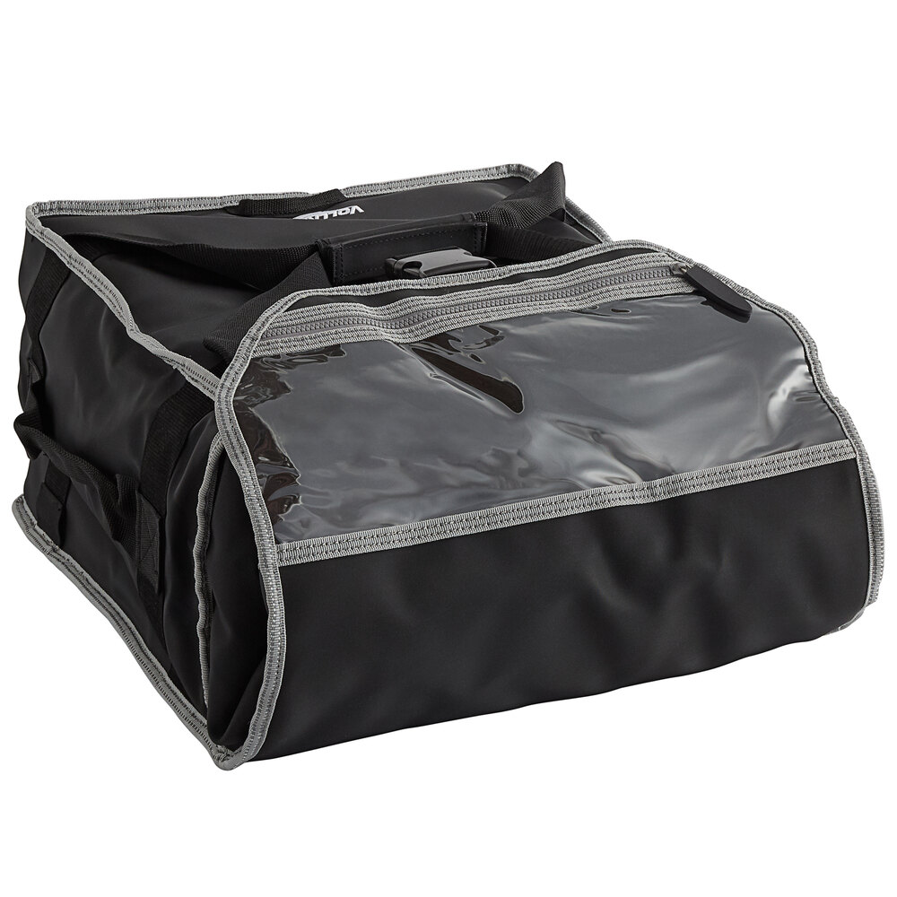Vollrath VPB316 3-Series Insulated Pizza Delivery Bag, 17 1/2" x 17 1/2" x 9" - Holds (3) 16" Pizza Boxes