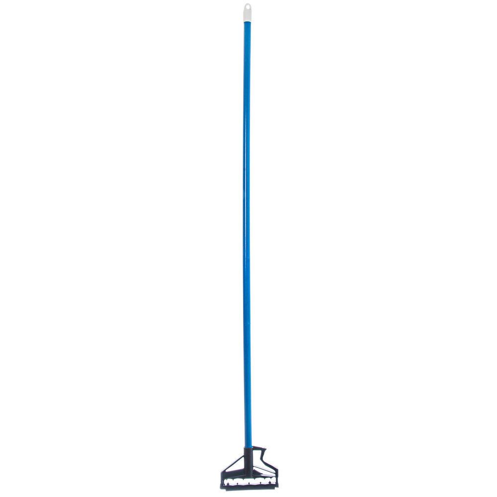 Carlisle Sparta 4166414 60" Blue Fiberglass Quik-Release Mop Handle with Plastic Head