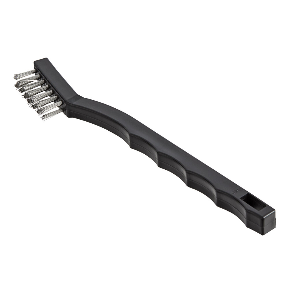 Carlisle 4067500 Flo Pac 7" Utility Brush with Crimped Stainless Steel Bristles