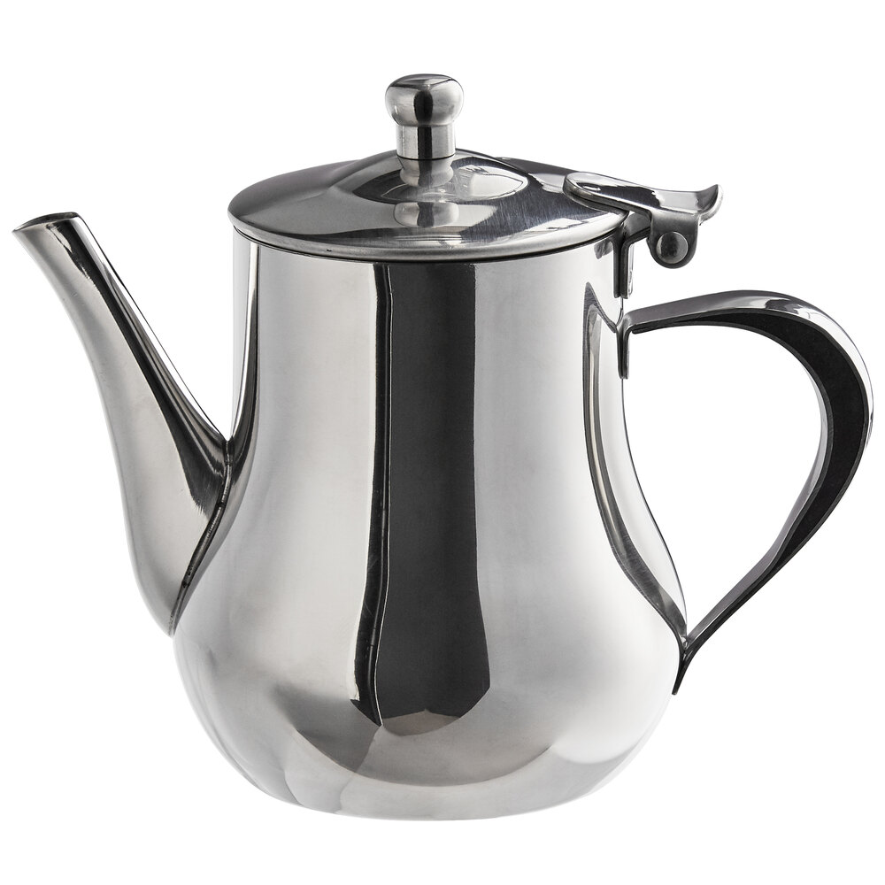 Libbey CT-504 Belle 13 oz. Stainless Steel Belle Tea Pot