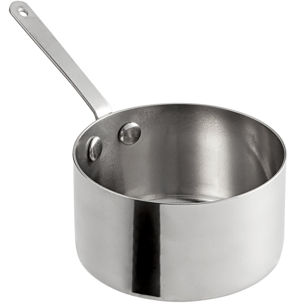 Vollrath 59775 10.4 oz. Round Mini Stainless Steel Sauce Pan