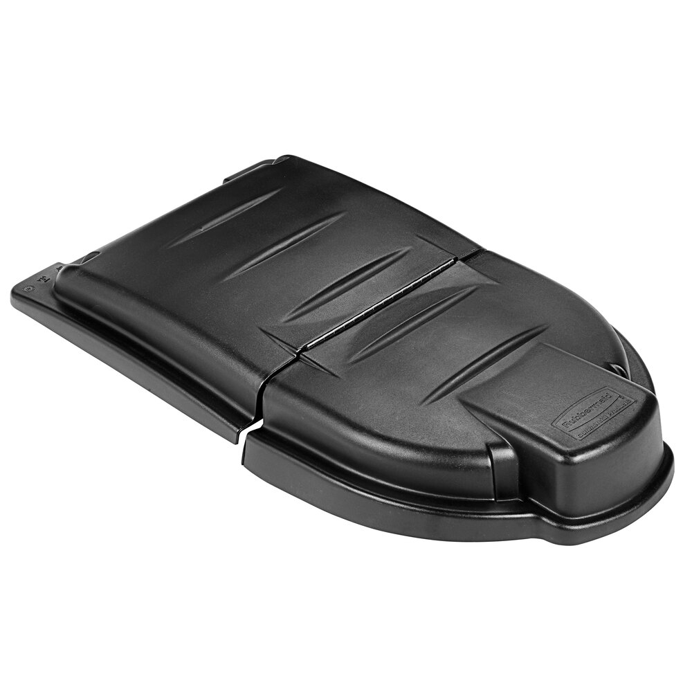 Rubbermaid® FG9W7200BLA MEGA BRUTE 120 Gallon Black Executive Series Mobile Rectangular Waste Collector Lid