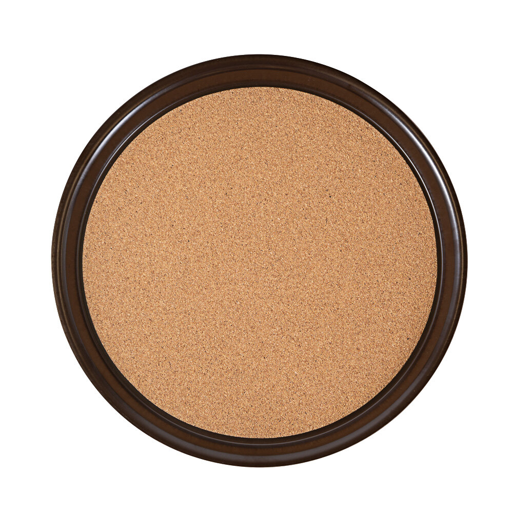 Vollrath 86339 14" Round Cork-Lined Laminated Serving Tray