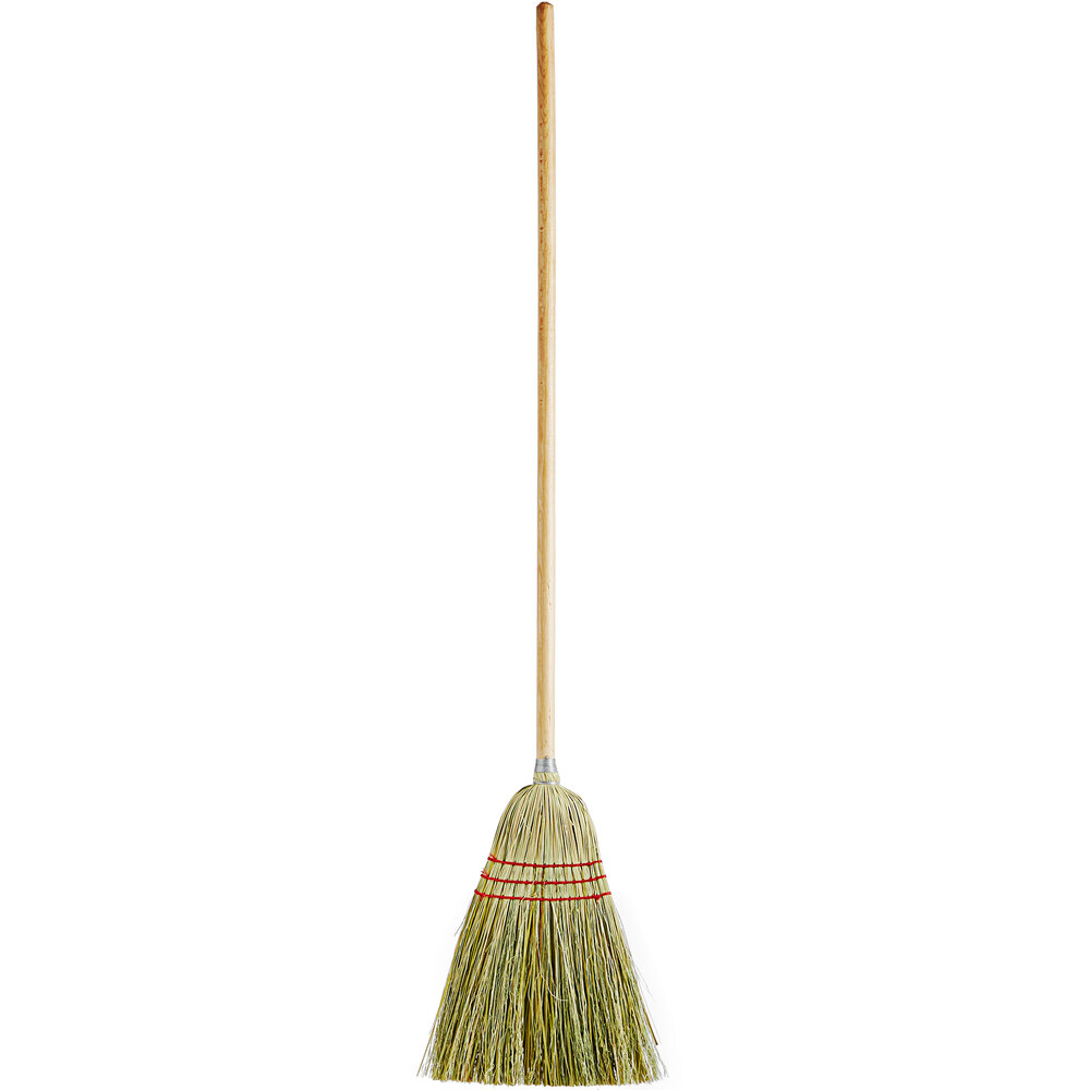 Carlisle 4134967 3-Stitch Corn Broom with 45" Handle