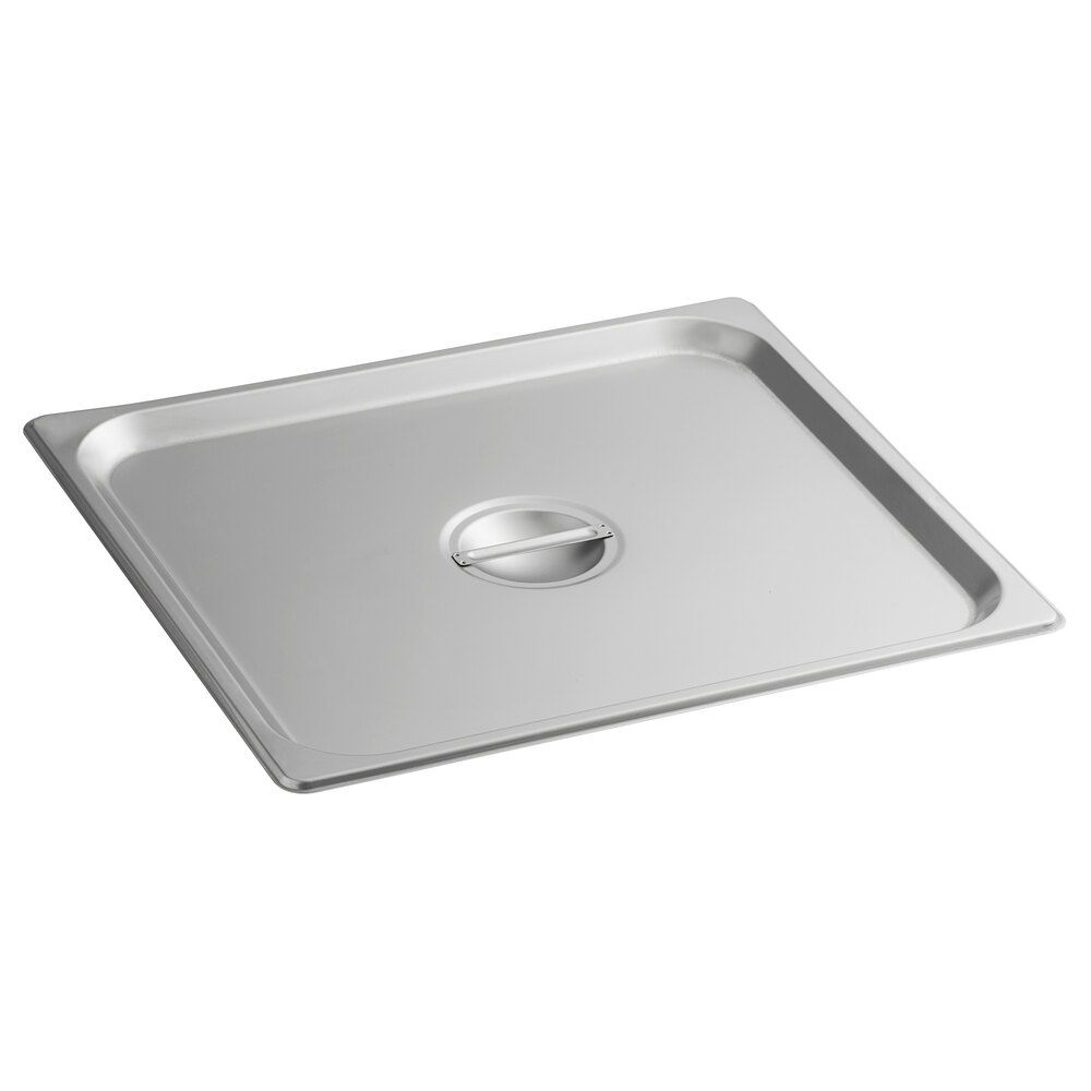 Carlisle 607230C DuraPan 2/3 Size Solid Stainless Steel Steam Table / Hotel Pan Cover - 24 Gauge