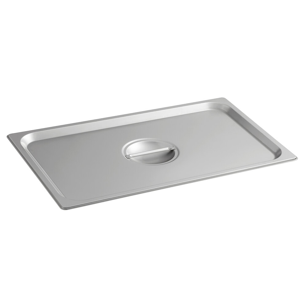 Carlisle 607000C DuraPan Full Size Solid Stainless Steel Steam Table / Hotel Pan Cover - 24 Gauge