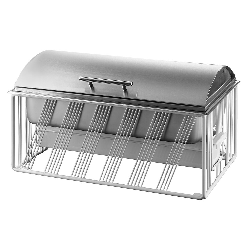 Cal-Mil 4113-15 Portland Full Size White Chafer - 22" x 13 1/2" x 12"
