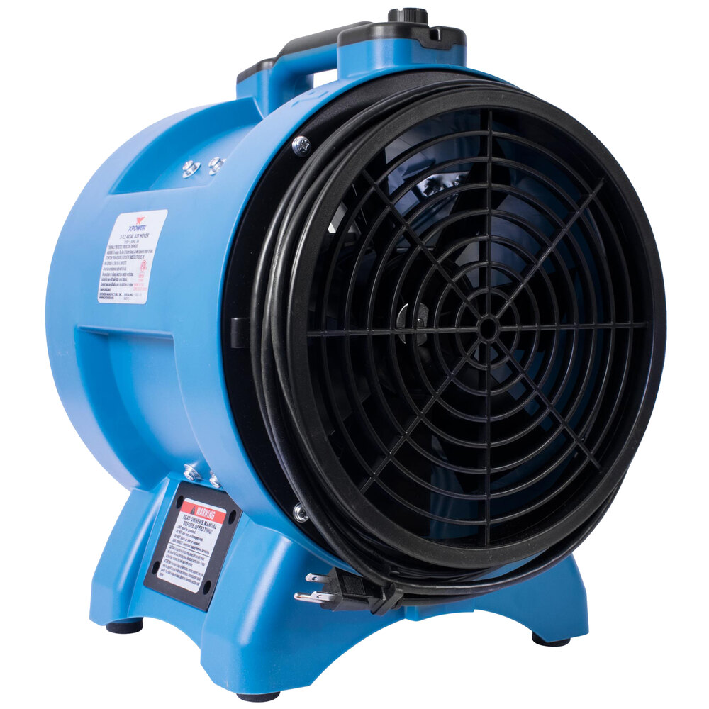 XPOWER X-12 12" Variable Speed Industrial Confined Space Ventilator Fan - 1/2 hp