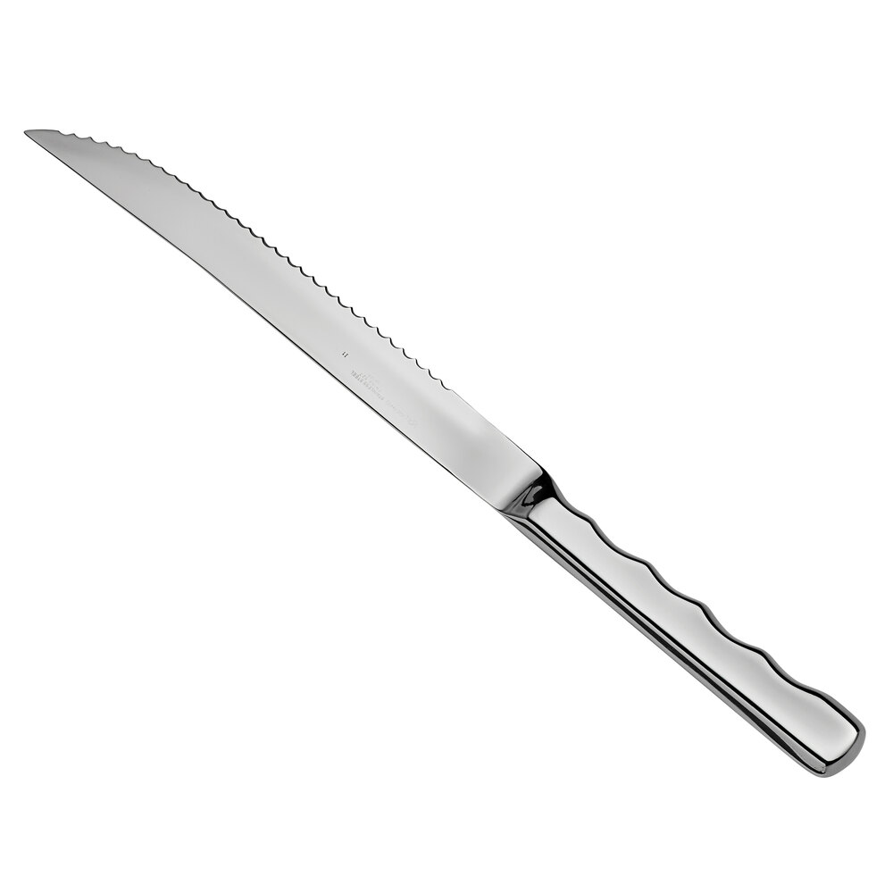 Vollrath 48146 8" Stainless Steel Hollow Handle Carving Knife with Mirror Finish