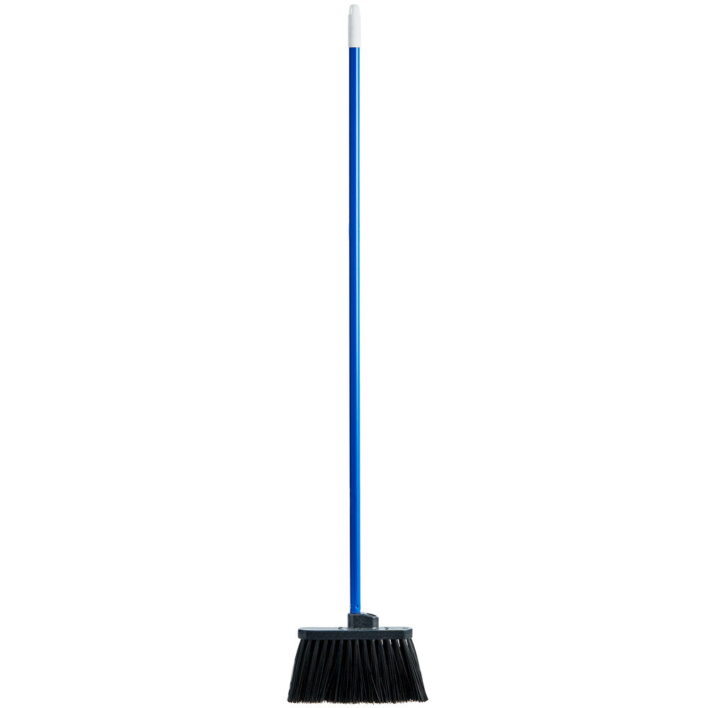Carlisle 3686403 Duo-Sweep 11" Light Industrial Broom with Black Unflagged Bristles and 48" Handle
