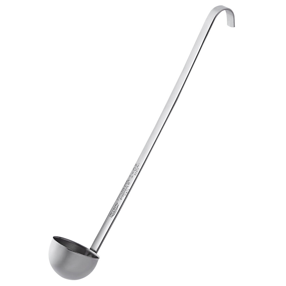 Vollrath 58510 1 oz. Two-Piece Stainless Steel Ladle with 10" Handle