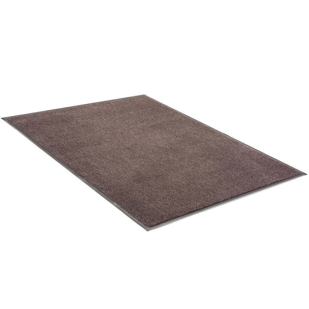Lavex Plush 4' x 10' Brown Olefin Indoor Entrance Mat - 3/8" Thick