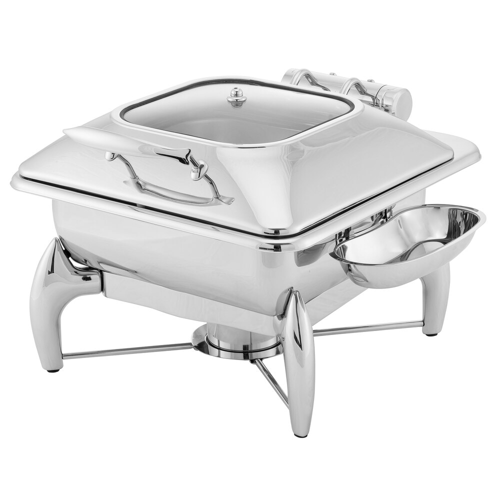 Walco Idol from Steelite International WLWI55LGL 6 Qt. Rectangle Stainless Steel Chafer Set
