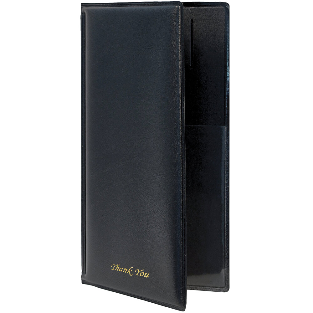 American Metalcraft MCBRBPBL 5" x 9 3/8" Black Bill Presenter