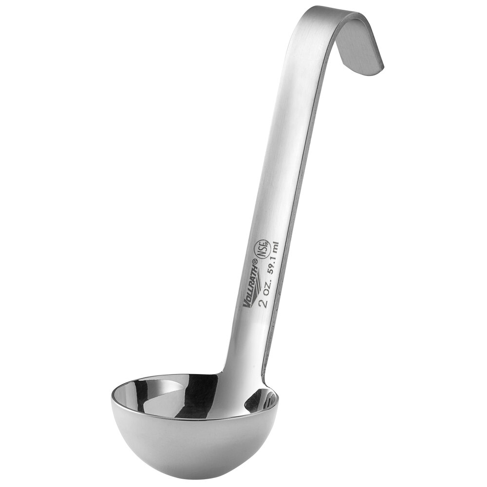 Vollrath 4970210 Jacob's Pride® 2 oz. One-Piece Stainless Steel Ladle with Short Handle
