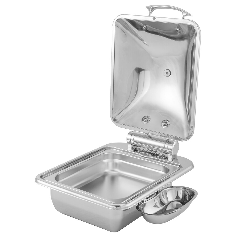 Walco Idol from Steelite International WLWI55UMT 6 Qt. Rectangle Stainless Steel Chafer with Body and Metal Lid