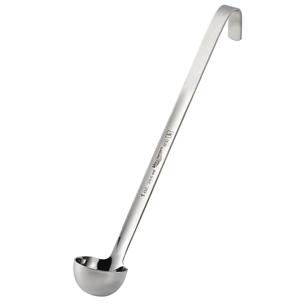Vollrath 4980110 Jacob's Pride® 1 oz. One-Piece Stainless Steel Ladle