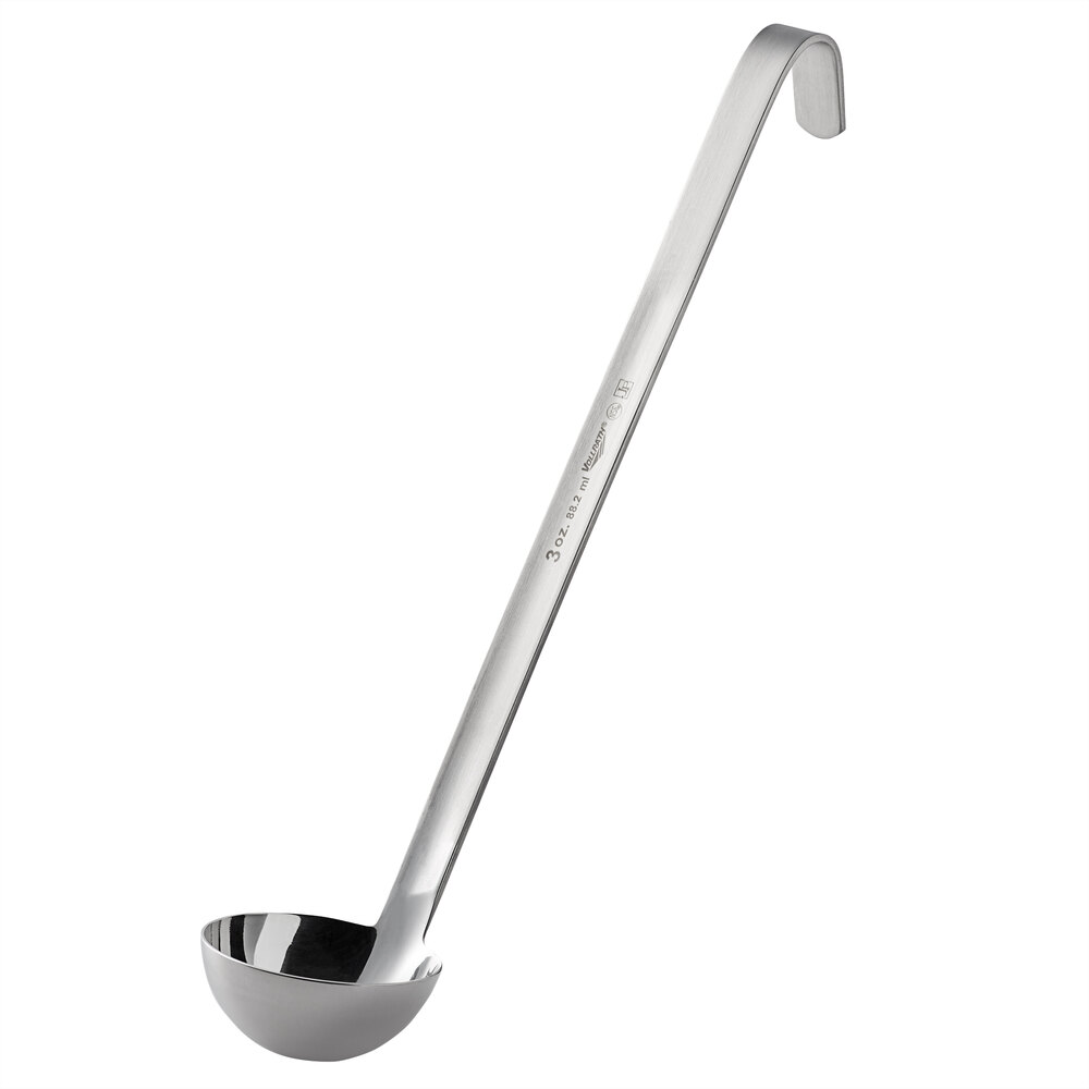 Vollrath 4980310 Jacob's Pride® 3 oz. One-Piece Stainless Steel Ladle