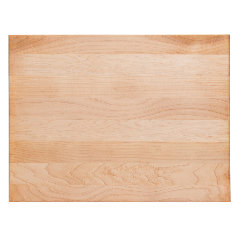 John Boos & Co. R2015 Platinum Commercial Series 20" x 15" x 1 3/4" Reversible Maple Wood Cutting Board with Hand Grips