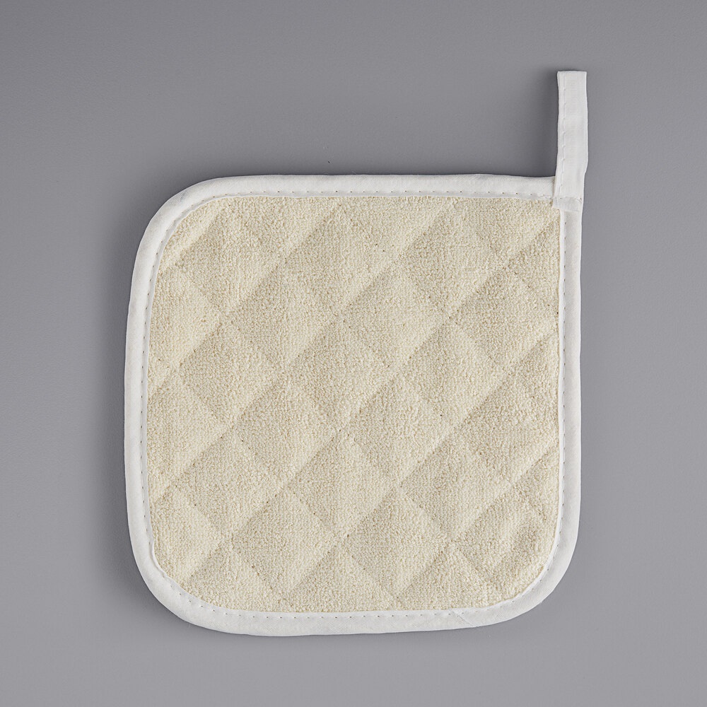 Choice 8" x 8" Square Terry Cloth Pot Holder  - 12/Pack