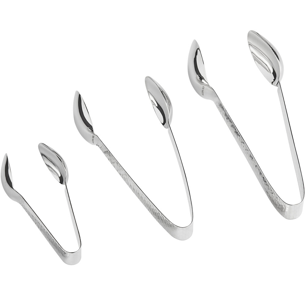 Acopa Industry 3-Piece 18/8 Stainless Steel Extra Heavy Weight Serving Tongs Set