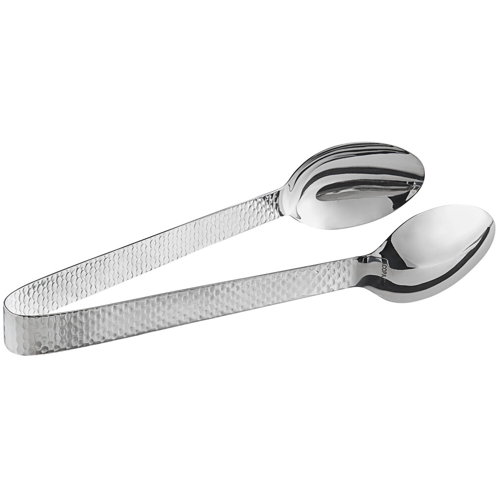 Acopa Industry 11 3/4" 18/8 Stainless Steel Extra Heavy Weight Serving Tongs