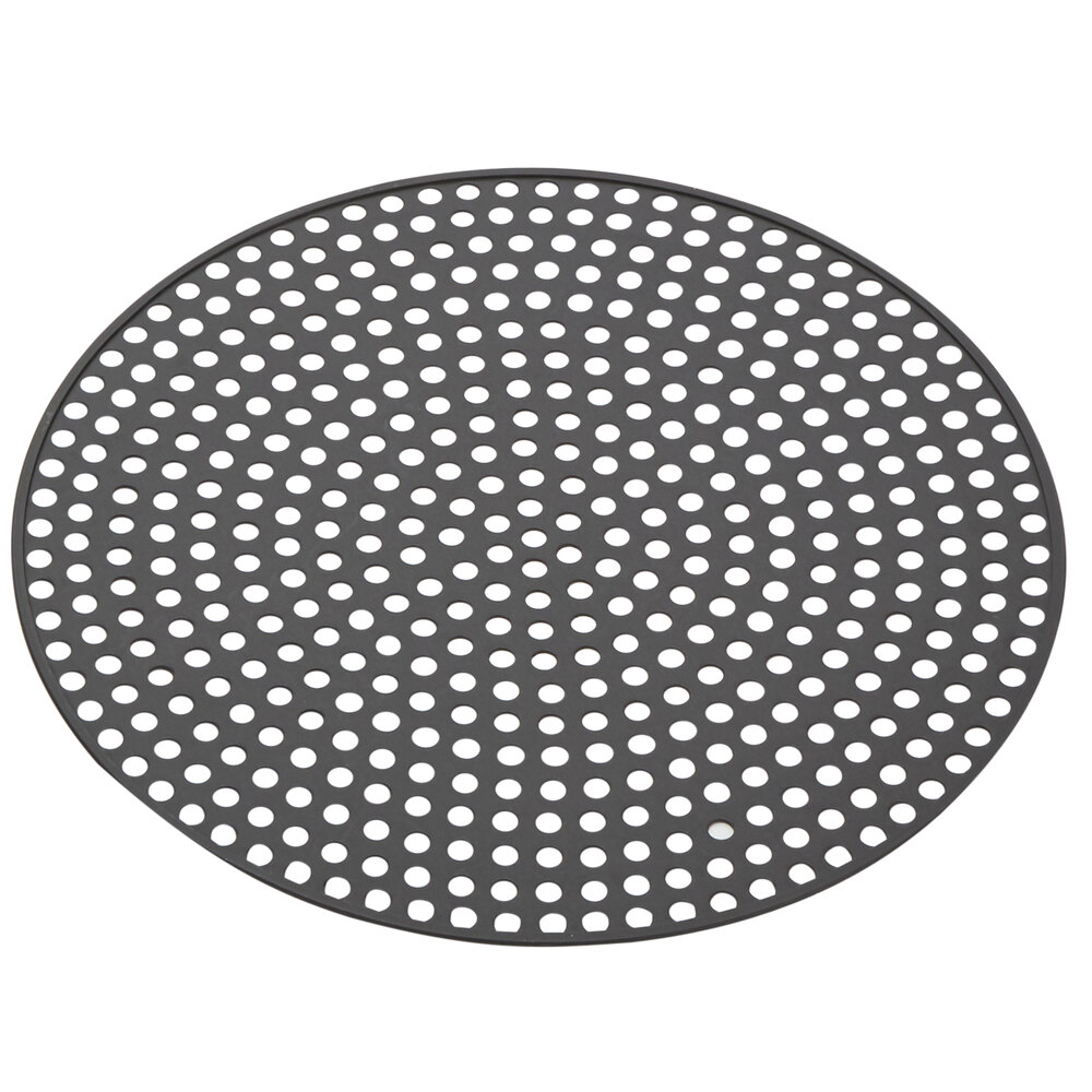 American Metalcraft HCAD10 10" Mega Perforated Pizza Disk - Hard Coat Anodized Aluminum