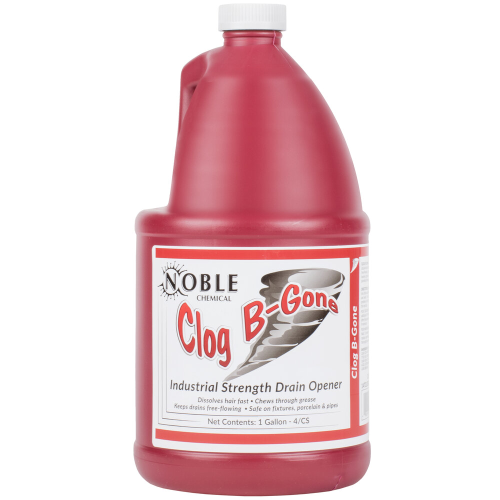 Noble 1 Gallon / 128 oz. Clog B-Gone Ready-to-Use Drain Opener - 4/Case