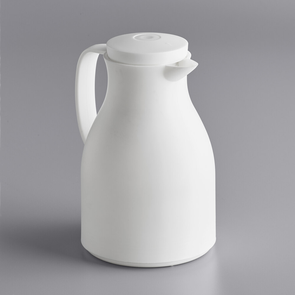 Acopa Pastels 34 oz. White Thermal Carafe / Server