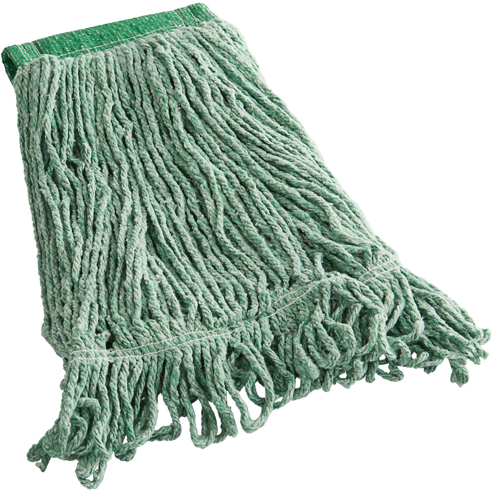 Rubbermaid® Super Stitch FGD25206GR00 20 oz. Green Blend Looped End Wet Mop Head with 5" Headband