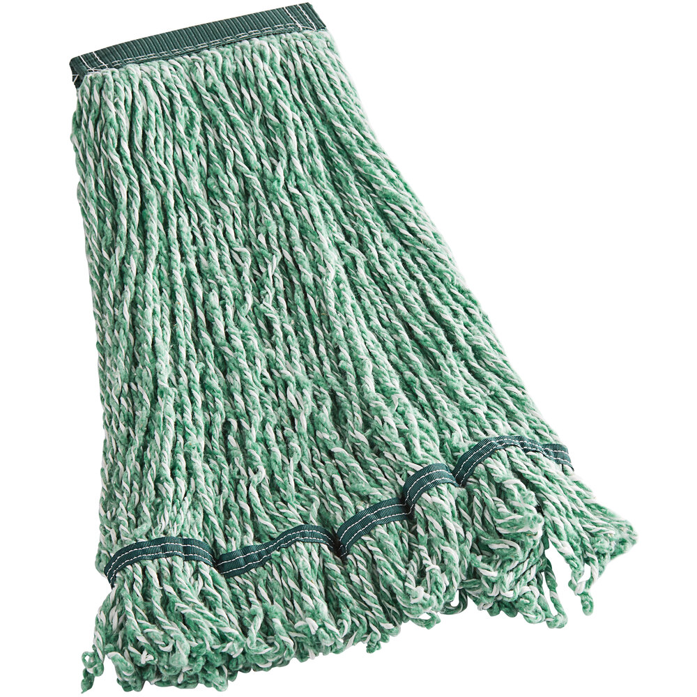 Rubbermaid® Web Foot FGA85206GR00 20 oz. Green Microfiber Looped End Wet Mop with 5" Headband