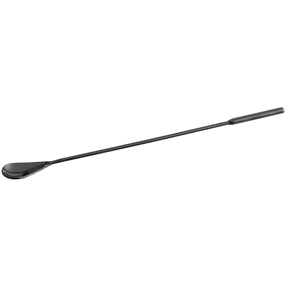 American Metalcraft BSB12 12" Black Stainless Steel Weighted Bar Spoon