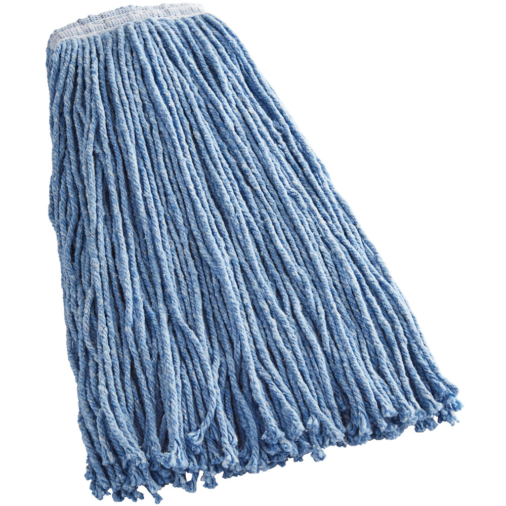 Rubbermaid® Dura Pro FGF51700BL00 20 oz. Blue Blend Cut-End Wet Mop Head with 1" Headband