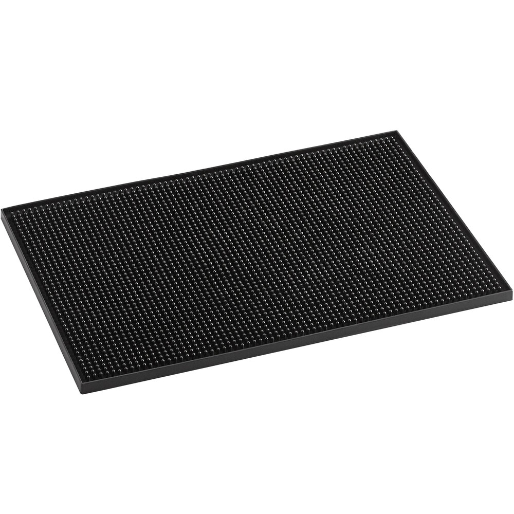 Choice 12" x 18" Black Bar Mat