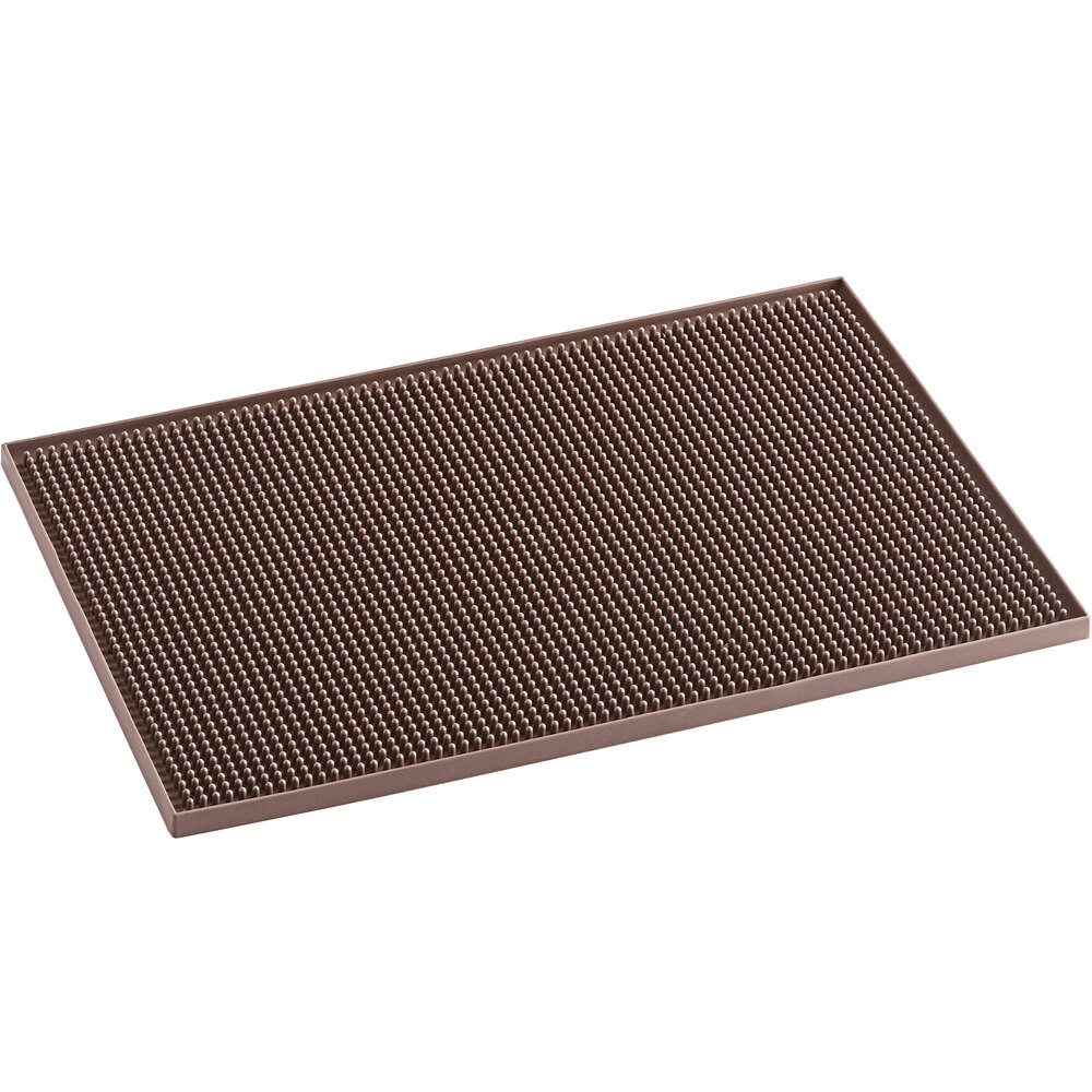 Choice 12" x 18" Brown Bar Mat