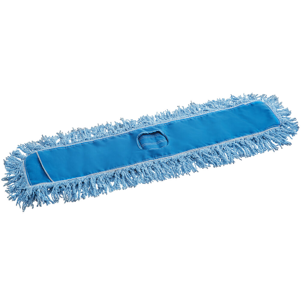 Rubbermaid® FGJ25500BL00 36" Blue Twisted-Loop Blend Dust Mop