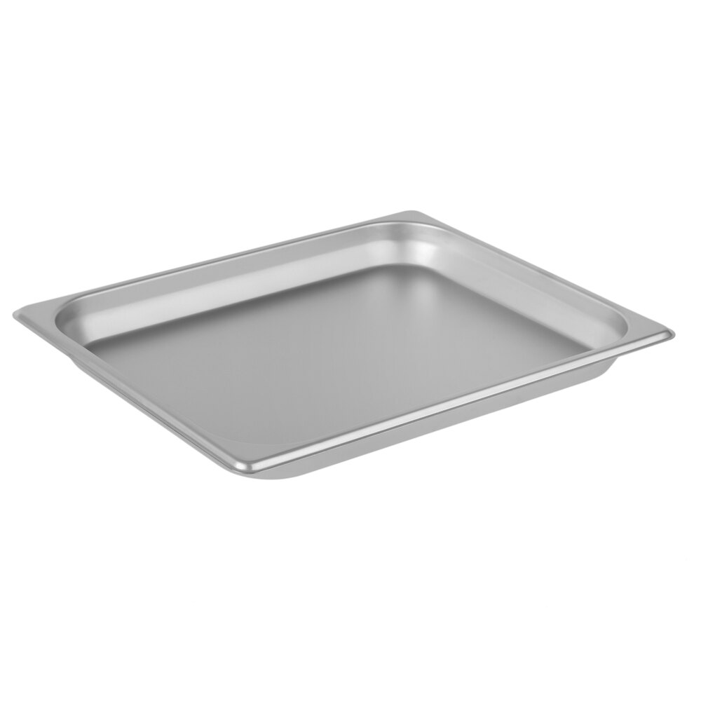 Choice 1/2 Size 1 1/4" Deep Anti-Jam Stainless Steel Steam Table / Hotel Pan - 24 Gauge