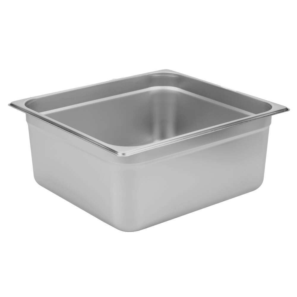 Choice 2/3 Size 6" Deep Anti-Jam Stainless Steel Steam Table / Hotel Pan - 24 Gauge