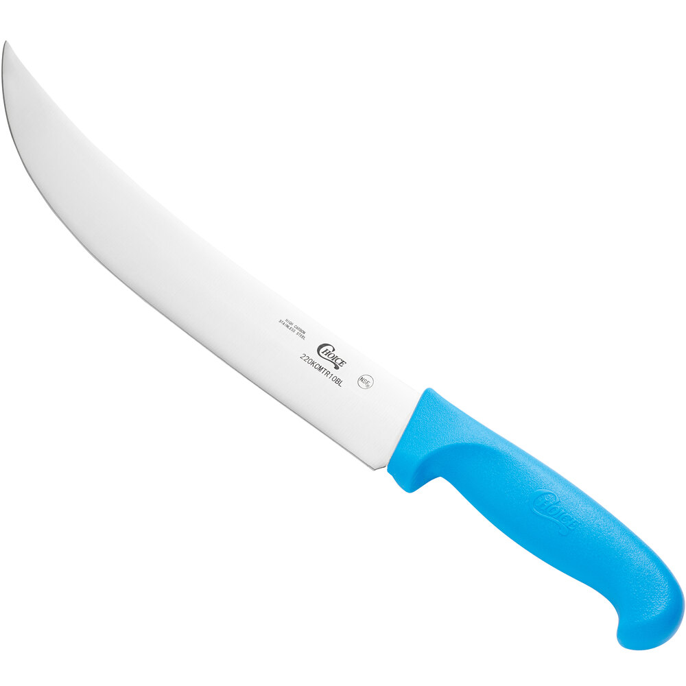 Choice 10" Cimeter Knife with Blue Handle
